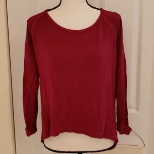 Beyond Yoga Burgundy Long Sleeve Top